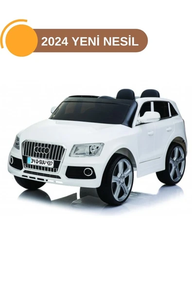 Bebex Store Moda Bebekler 2025 Yeni Nesil Akülü Araba , Audi Jeep , 12 V Akülü Araba BEYAZ ürün görseli 1