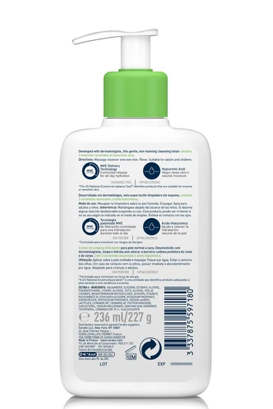 Cerave Hydrating Cleanser 236 Ml - Resim 2