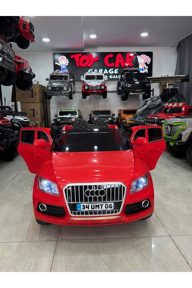Audi Çocuk Araç Gereçleri 12v Akülü Jeep 0-6 Yaş KIRMIZI ürün görseli 1