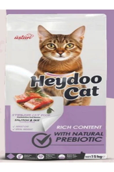 Heydoo Somonlu Kısırlaştırılmış Kedi Maması 15kg ürün görseli 1