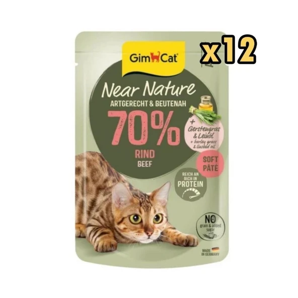 Gimcat Near Nature Sığır Etli Kedi Yaş Maması 85 Gr ürün görseli 1