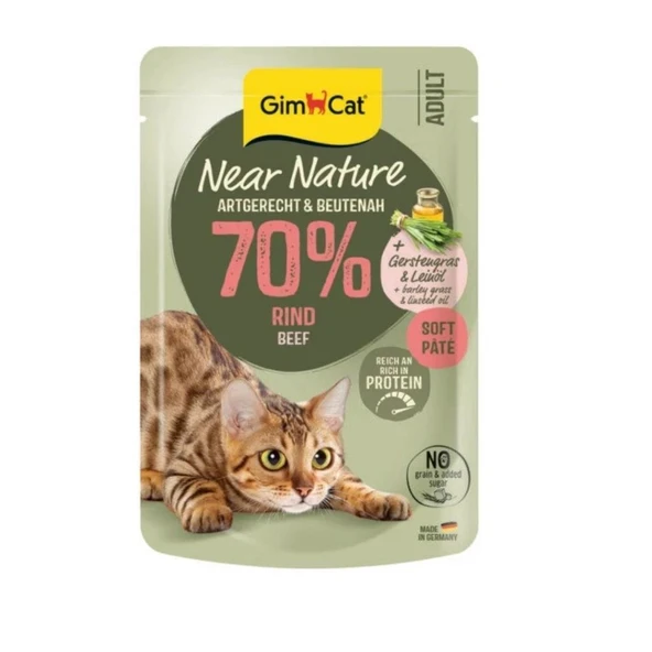 Gimcat Near Nature Sığır Etli Kedi Yaş Maması 85 Gr ürün görseli 1