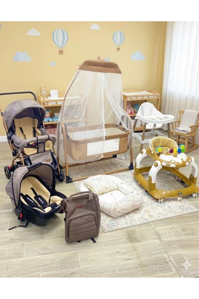 TURHAN BEBE YENİ DOĞAN BEBEK ÇETİZ SETİ BEBEK ODASI TAKIMI Çok Renkli ürün görseli 1