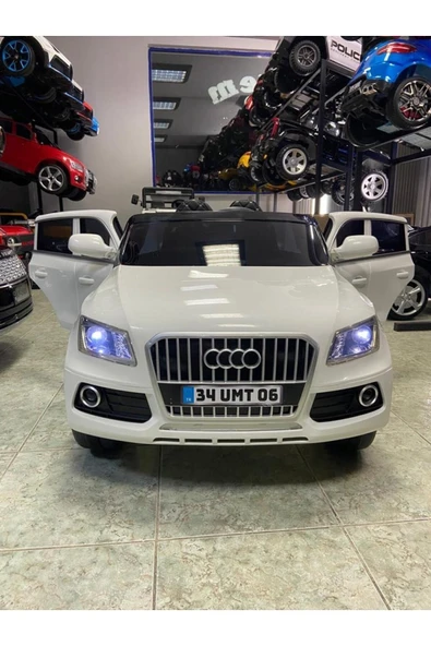 oyuncaksepeti Öykü Bebek Dünyası Uzaktan Kumandalı Akülü Araba 437 Audi Jeep Beyaz ürün görseli 1