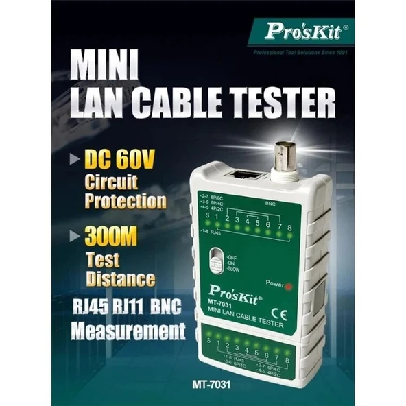 Proskit MT-7031 Kablo Test Cihazı - Resim 2