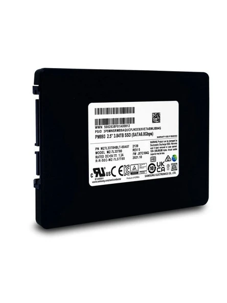 SAMSUNG PM893 3.84TB Sata 6Gbps 2.5" Server Sunucu SSD MZ-7L33T80 MZ7L33T8HBLT-00A07 ürün görseli 1