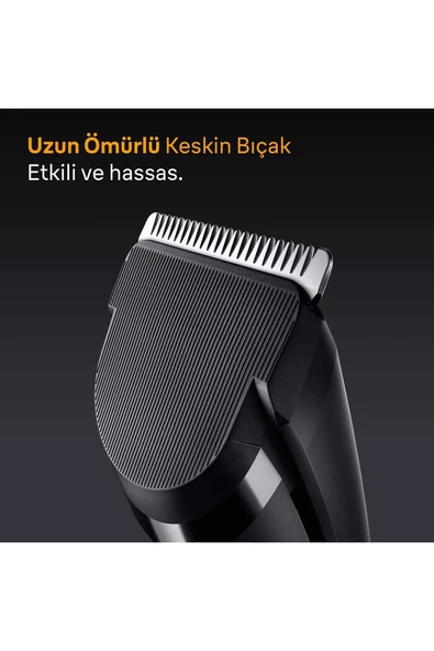 Braun Saç Kesme Makinesi Series 5, +3 Aksesuar, Ömür Boyu Keskin Bıçak, 17 Uzunluk, HC5530 ürün görseli 1