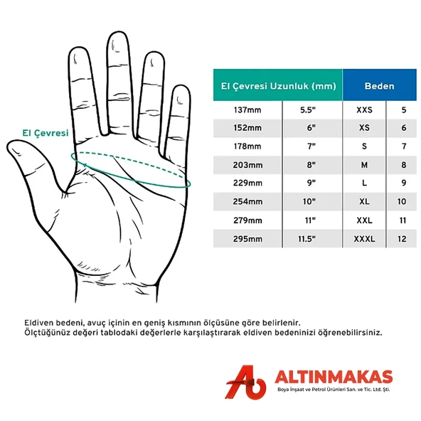 Mapa Techni-mix 415 Kimyasal Koruma Eldiveni Siyah No:8 - Resim 4
