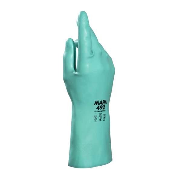 Mapa Ultranitril 492 Kimyasal Solvent İş Eldiveni 32 cm No:8 ürün görseli 1