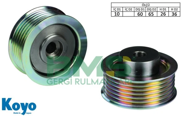 Suzukı Alternator Gergi Rulmanı 10x60 / 65x26 / 36 6 Pk Demir (iron) Suzukı Grand Vitara 2.0 Hdi - Bms 182 ürün görseli 1