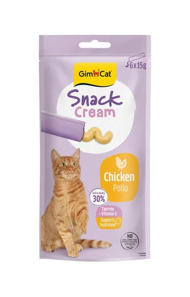 Gimcat Snack Cream Tavuklu Kedi Ödülü 6x15gr ürün görseli 1