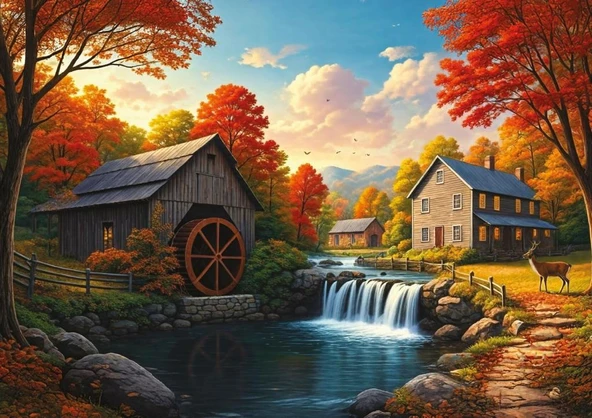Art Puzzle Geyikli Şelale 1000 Parça 41045 - Resim 2