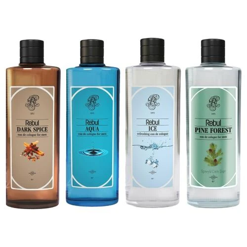 Rebul Aqua 250 Ml + Dark Spice 250 Ml + Ice 250 Ml + Pine Forest 250 Ml Kolonya ürün görseli 1