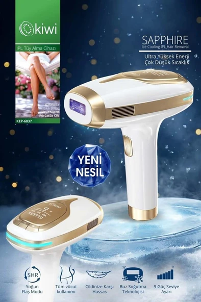Kiwi KEP-6837 Ipl Lazer Epilasyon Aleti Safir Buz Başlık ürün görseli 1