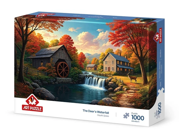 Art Puzzle Geyikli Şelale 1000 Parça 41045 ürün görseli 1