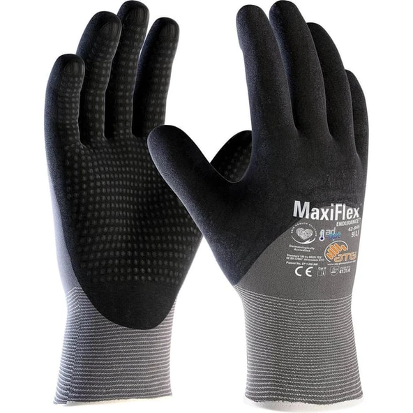 ATG MaxiFlex® Endurance™ with AD-APT® 42-845 Dotlu Mekanik İş Eldiveni Takım No:10 ürün görseli 1