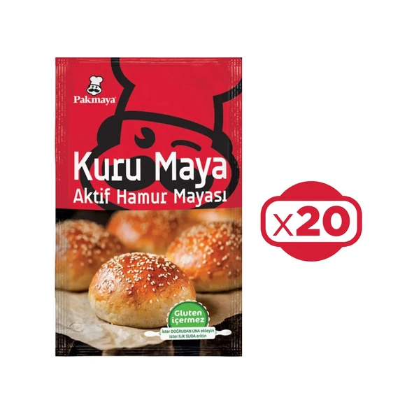 Pakmaya Kuru Maya 100 gr X 20 Adet ürün görseli 1