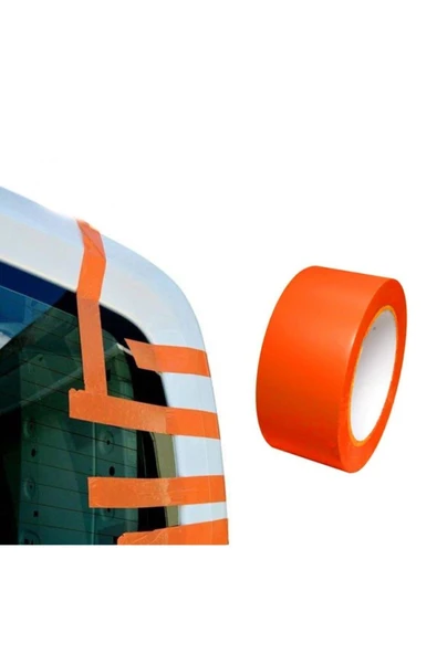 Turuncu Pvc Aksesuar Bandı Cam Montaj Bandı Cam Yapıştırma 30 Mt 45mm ürün görseli 1
