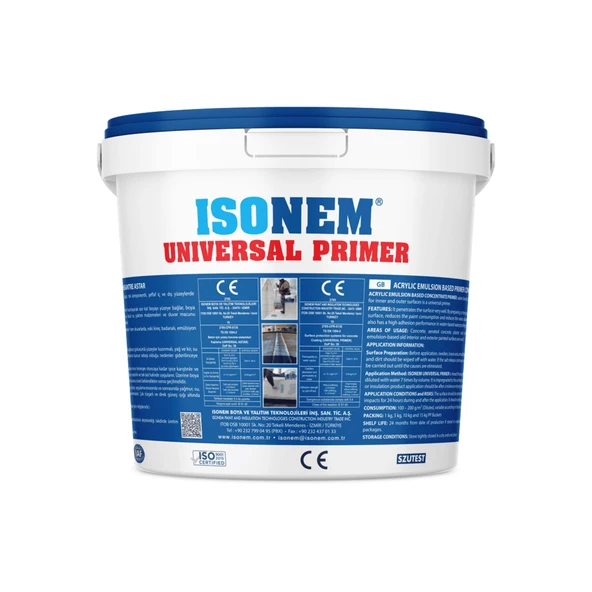 ISONEM UNIVERSAL PRIMER Akrilik Emülsiyon Bazlı Konsantre Astar 5 Kg ürün görseli 1