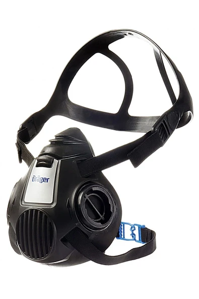 Drager X-plore 3500 Yarım Yüz Maskesi (L-Beden) Çift Filtre Bayonet Bağlantılı - Filtresiz ürün görseli 1