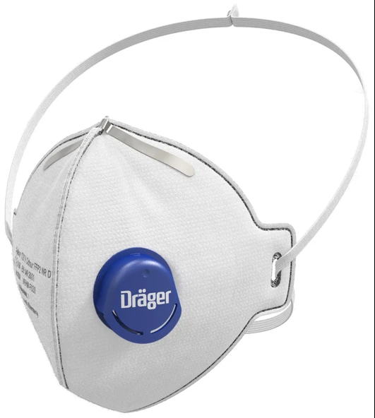 Drager X-plore® 1720 V Odour FFP2 D Ventilli Odour Toz Maskesi 10 lu Paket ürün görseli 1