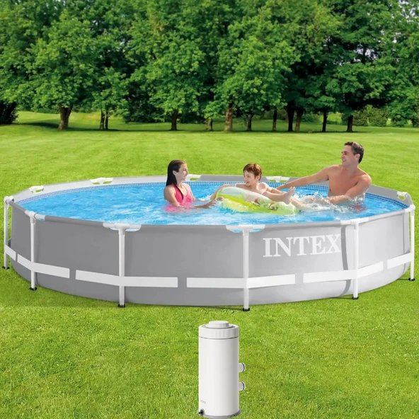 İntex 26712 366x76cm Premium Prefabrik Havuz Seti 220v Filtreli ürün görseli 1