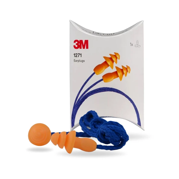 3M 1271 Kutulu Kulak Tıkacı Yıkanabilir ürün görseli 1