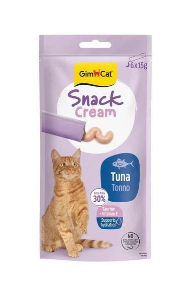 Gimcat Snack Cream Ton Balıklı Kedi Ödülü 6x15gr ürün görseli 1