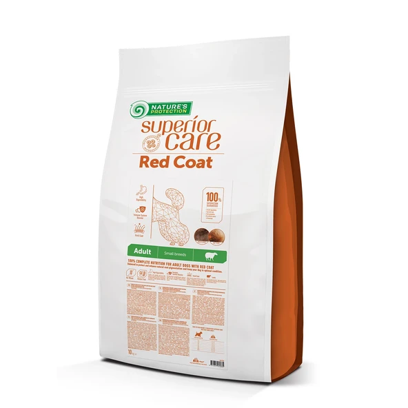 Nature's Protection Superior Care Kızıl/Kahverengi Tüylü Köpekler İçin Tahılsız Kuzulu Küçük Irk Köpek Maması 10kg ürün görseli 1