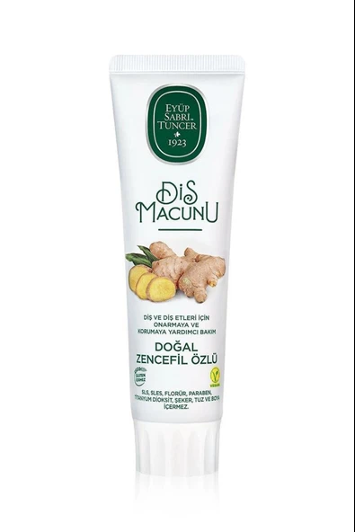 Doğal Zencefil Özlü Diş Macunu 90 ml (X2 ADET) ürün görseli 1