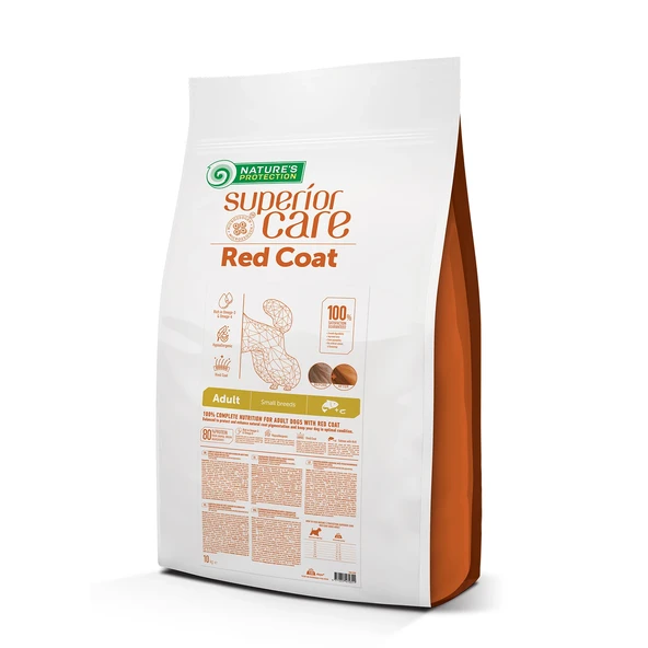 Nature's Protection Superior Care Kızıl/Kahverengi Tüylü Köpekler İçin Somonlu Tahılsız Küçük Irk Köpek Maması 10 kg ürün görseli 1