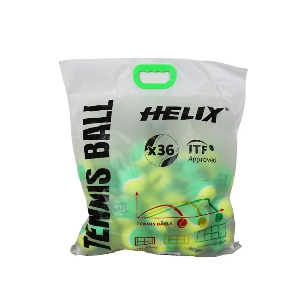 Helix Tenis Topu 9+ yaş 36lı HT-600 ITF Onaylı ürün görseli 1
