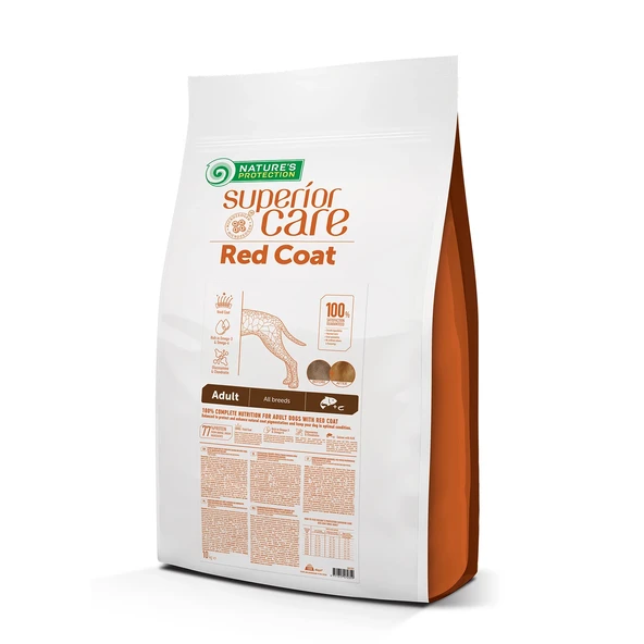 Nature's Protection Superior Care Kızıl/Kahverengi Tüylü Köpekler İçin Tahılsız Somonlu Tüm Irklar Yetişkin Köpek Maması 10kg ürün görseli 1