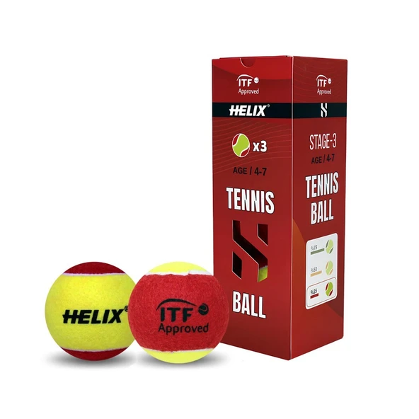 Helix Tenis Topu 4-7 yaş 3lü HT-300  TTF&ITF Onaylı ürün görseli 1