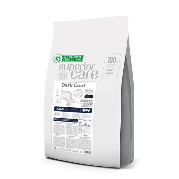 Nature's Protection Superior Care Koyu Renk Tüylü Köpekler için Kümes Hayvanlı Tüm Irklar İçin Yetişkin Köpek Maması 10kg ürün görseli 1