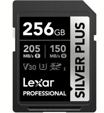 Lexar 256GB Profesyonel Silver Plus UHS-I SD Hafıza Kartı ürün görseli 1