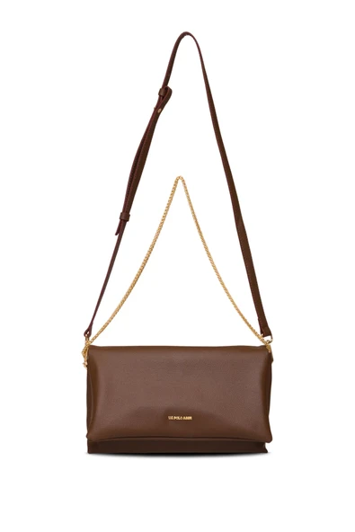 U.S. Polo Assn. Kadın Postacı Çapraz Çanta Kahve US25583 – Günlük Şık Tasarım, Hafif ve Kullanışlı