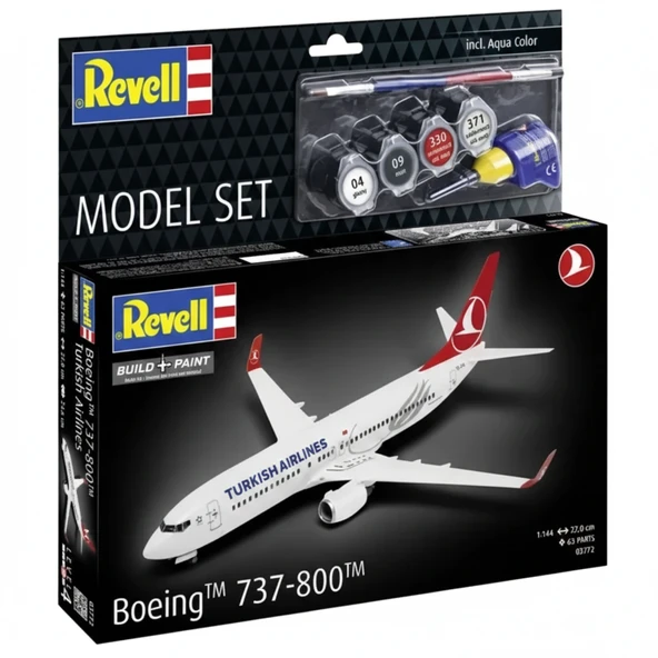Revell M. Set Türk Hava Yolları Boeing 737-800 ürün görseli 1