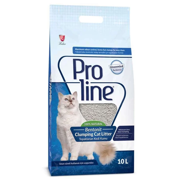 Proline Kokusuz Bentonit Kedi Kumu 10 Lt ürün görseli 1