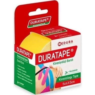 DURATAPE KINESIYOLOJI BANDI 5cmx5m SARI ürün görseli 1