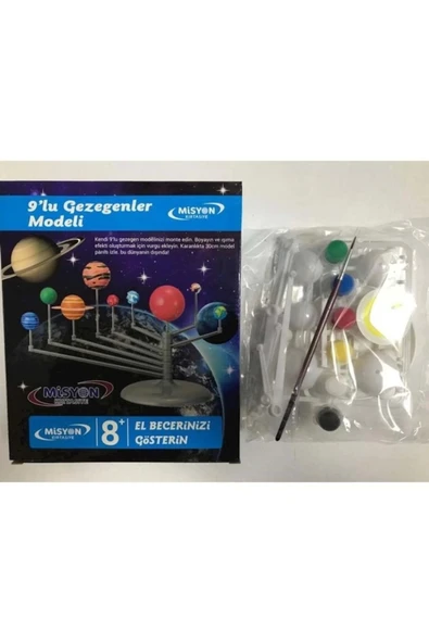 Misyon Gezegenler Modeli Boyamalı 9 Lu Gzg-009 ürün görseli 1