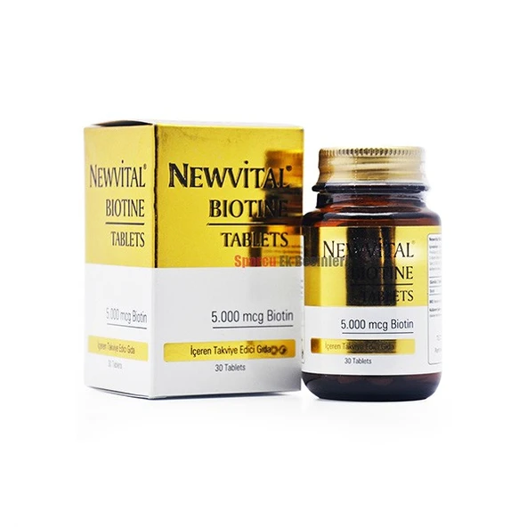 NEWVİTAL BİOTİNE 5000 MCG 60 TABLET ürün görseli 1