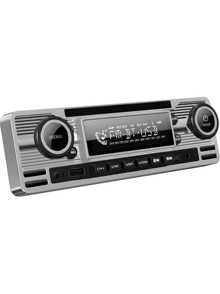 Soundmax SX-MX61CL Retro Stil Gümüş Renk Teyp BLUETOOTH/USB/AUX/FM/4 50W/MP3 ürün görseli 1