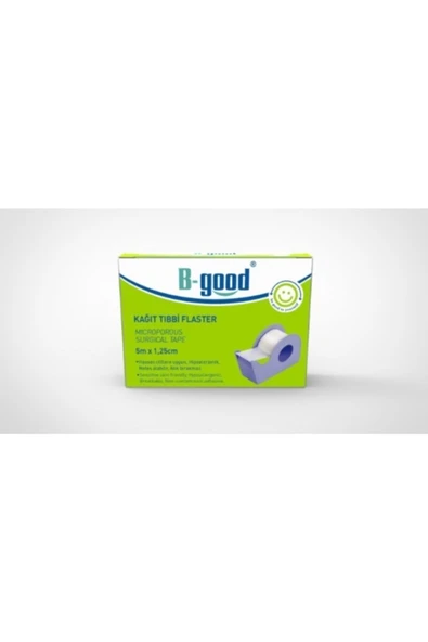 B-GOOD KAĞIT TIBBİ FLASTER 5 M X 1,25 CM ürün görseli 1
