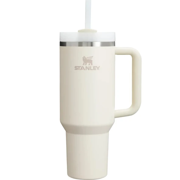 Stanley 10-12574-014 Quencher 1.18 Litre Pipetli Çelik Termos - Krem ürün görseli 1