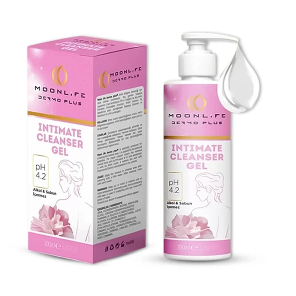 MOON LİFE ( DERMO PLUS ) İNTİM JEL 200 ML ürün görseli 1