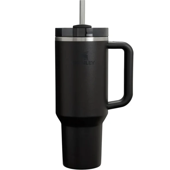 Stanley 10-12574-015 Quencher 1.18 Litre Pipetli Çelik Termos - Siyah ürün görseli 1