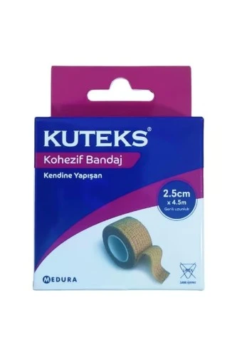 KUTEKS KOHEZİF BANDAJ 2.5CM X 4.5M ürün görseli 1