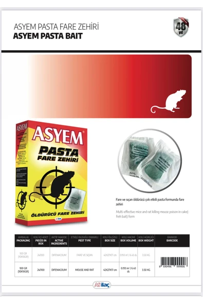 ASYEM FARE PASTASI 100 GR ürün görseli 1