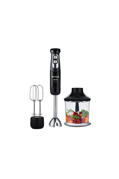 Arnica Diva Blender Seti Siyah GH21595 ürün görseli 1